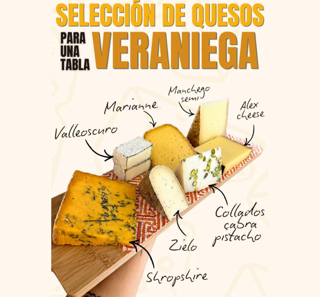 Selección de quesos para una tabla veraniega